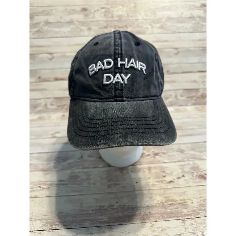 Bad Hair Day Baseball Hat Cap One-Size Adjustable Black - Picture 1 of 5